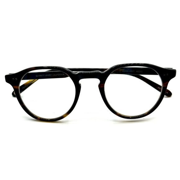 Garrett Leight GLCO Royce Color Coffee Tortoise Eyeglasses New Unisex - Picture 3 of 7